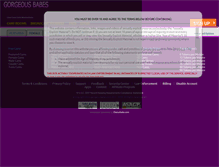 Tablet Screenshot of gorgeousbabes.com